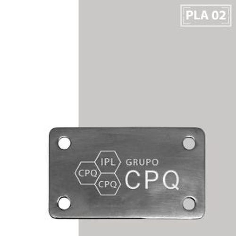 PLACA  MEDIANA PARA MALETAS  GRABADO LASER MEDIDA  5 X 1.5 CM imagen